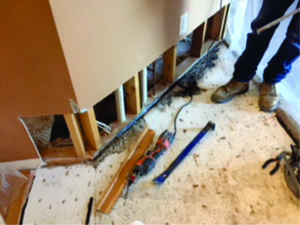 mit 5 Water and Mold Damage in a Kitchen Floor Madison Property Restoration